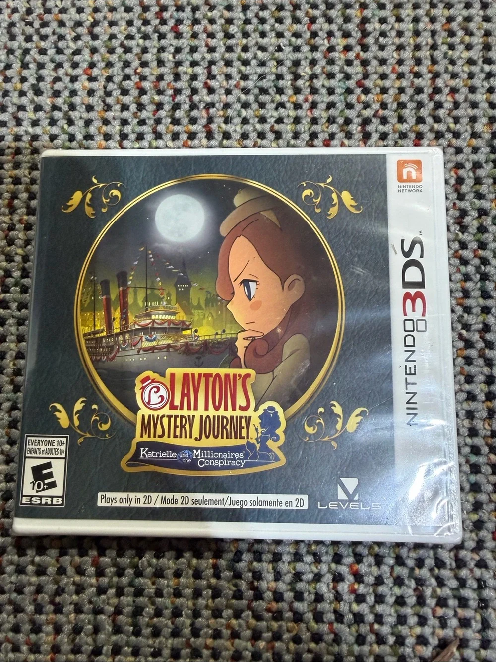 NEW SEALED Nintendo 3DS - Layton's Mystery Journey (Black Cover)